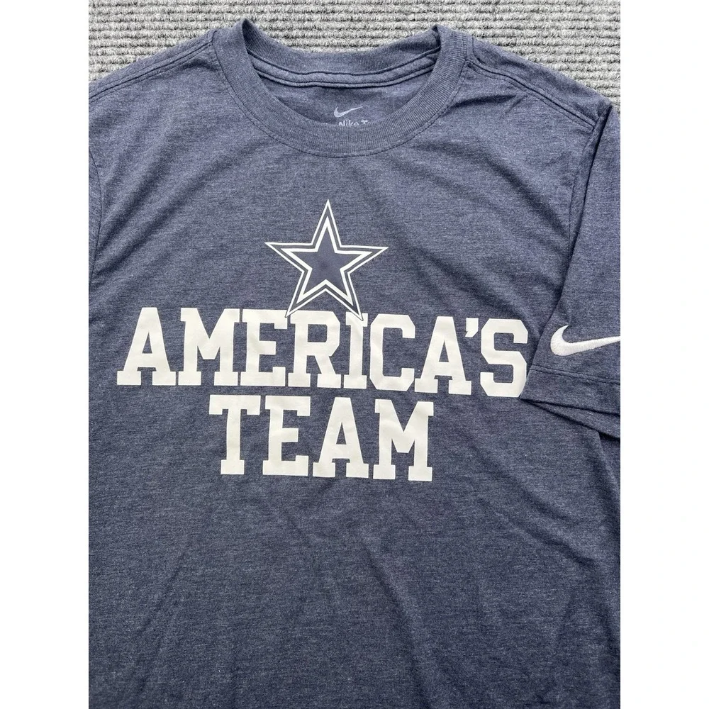 Dallas‎ Cowboys Nike T-Shirt Men's Size Small Americas Team Heathered Navy Blue